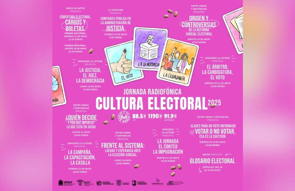 La UASLP presenta jornada radiofónica sobre cultura electoral 2025